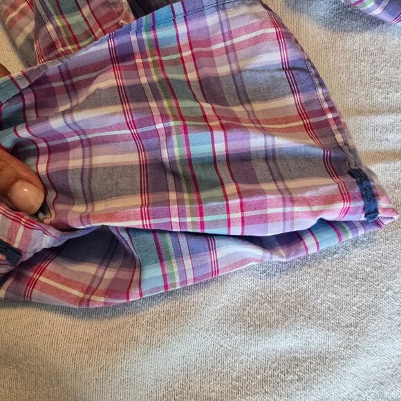 Victorias Secret Med M Lounge PJ Pants Blue Checks Loungewear Pajama Drawstring - Picture 4 of 15